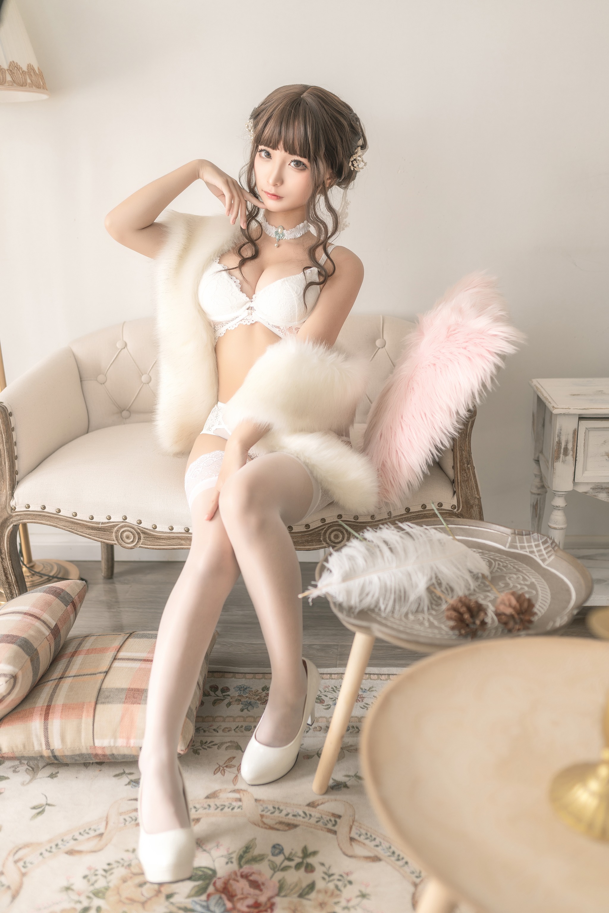 蠢沫沫 – NO.098 毛披肩 [40P]-XikXak